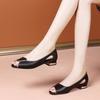 Nowy Model Odkryte Palce Niskie Obcasy Oddychające Wszechstronne Damskie Buty Wsuwane