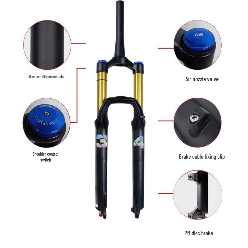 Lishi 34-Tube Honey Badger Air Suspension Mountain Bike Fork