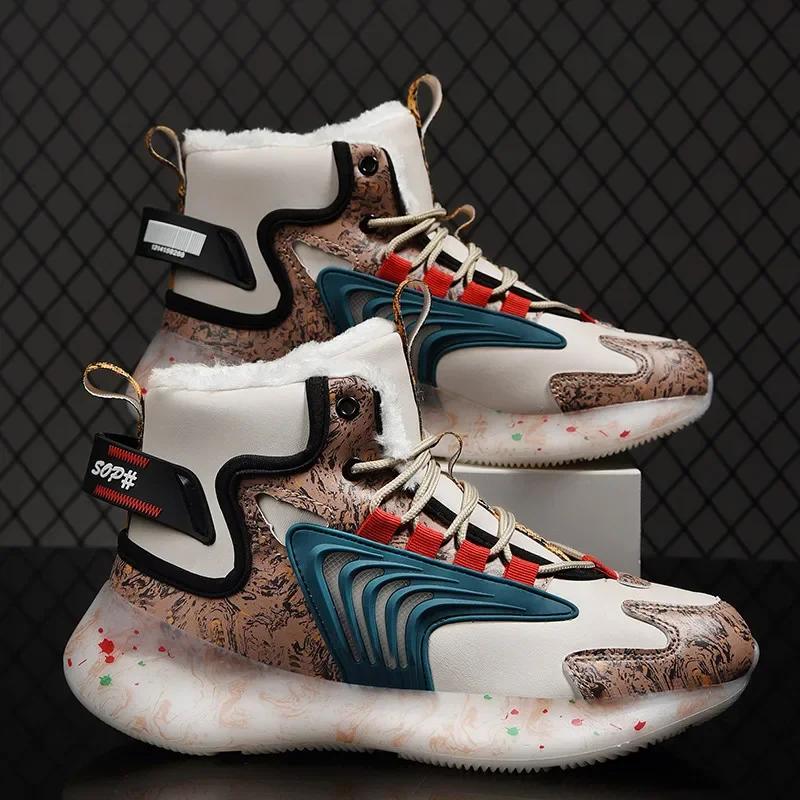 men boots 2024 New Winter Slippers Warm Men Shoes Waterproof Non-Slip Plush Sneakers Male tenis shoes Boots Men Sneakers Winter