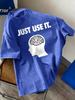 Brain Just Use It Printing Washed TShirts Women Cotton Oversize T Shirt Summer Soft Short Sleeve Tops Casual ONeck Clothes