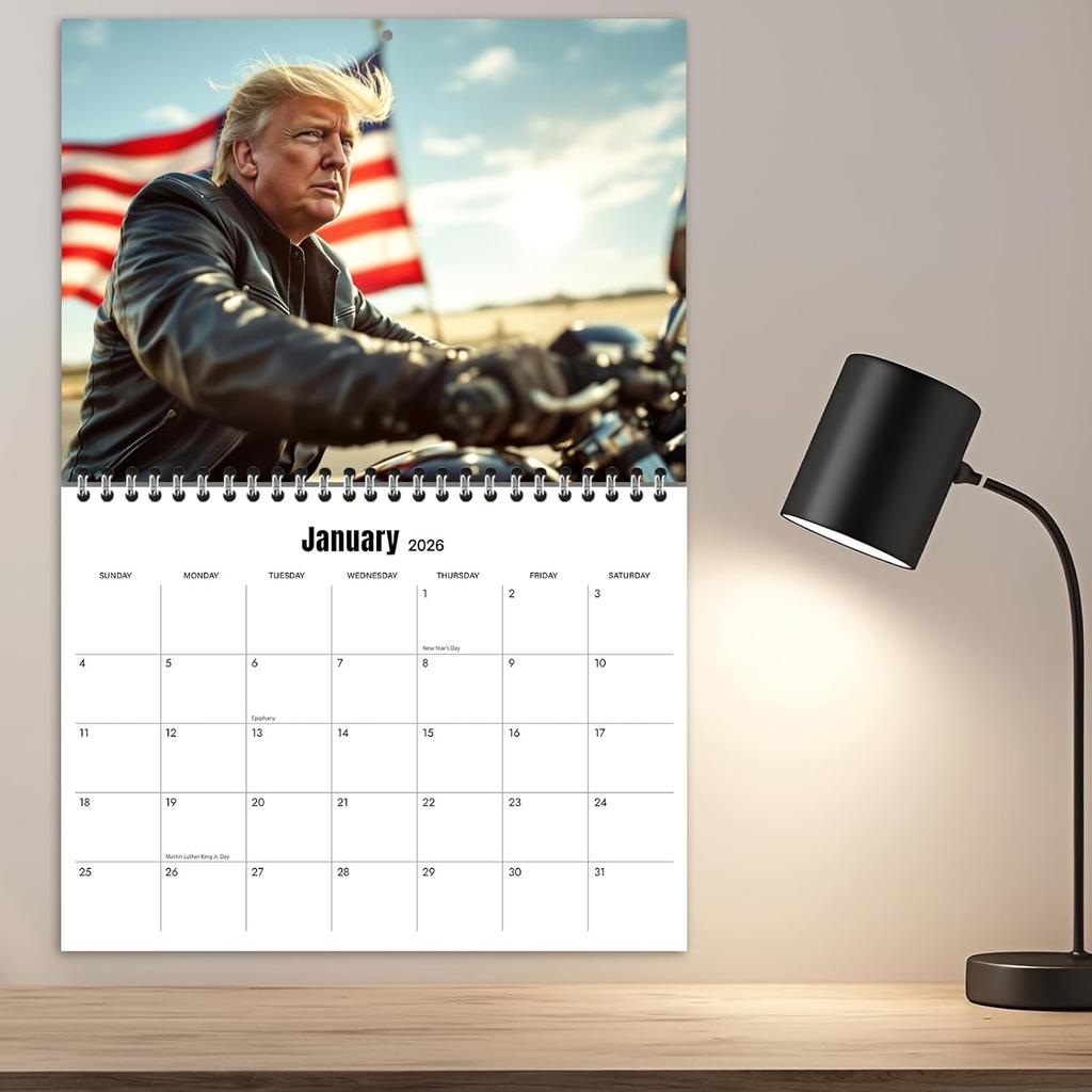 2026 Calender 2026 Wall Calender,12 Month Wall Planners,US President Donald Funny photo calendar,MAGA Calendar,Thick paper,Easy