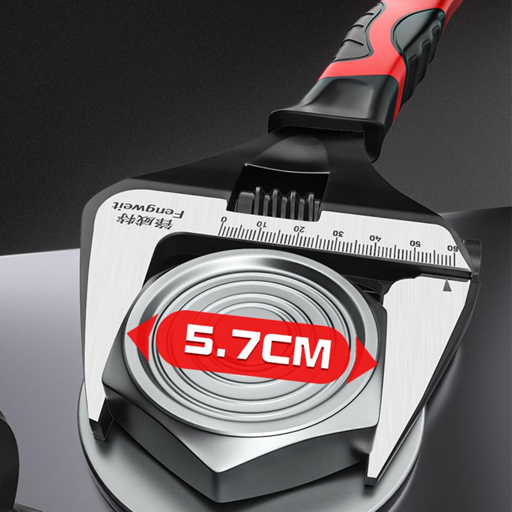 Wide Adjustable Monkey Wide Faucet Seat Maximum Opening with for Water Automotive and Motorcycle and Machine Repair Wrench, Wrench, Type, 250mm, 50mm,
