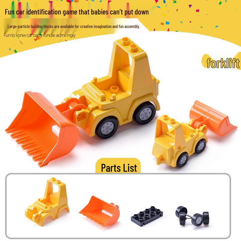 Gergely Large Particle Car & Airplane Model Interlocking Building Blocks Accessories
