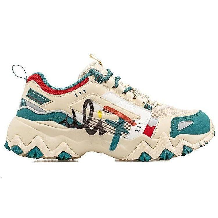 FILA Oakmont Mesh Comfortable Versatile Low-Top Lifestyle Casual Shoes Women sneaker Deep-Forest-Green T12W031101FAD