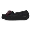 UGG Ansley Plaid Bow Warm Plush Low-Top Casual Shoes Women Sneaker Black 1127850-BLK