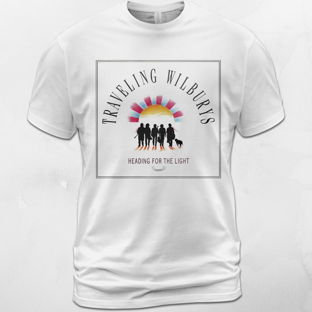 Cotton T-Shirt Traveling Wilburys Heading for the Light Tee George Harrison Unisex T-Shirt XL