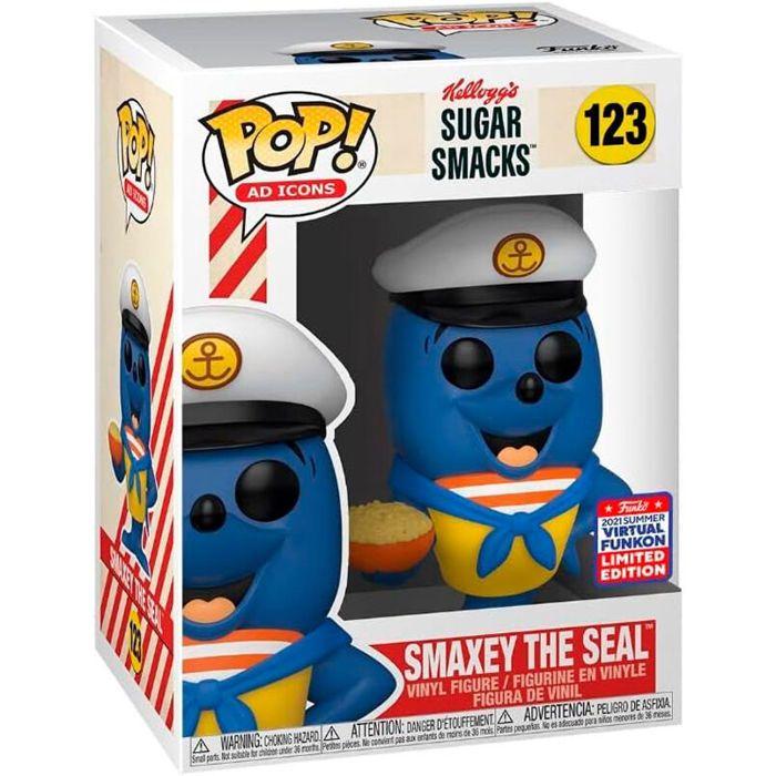 Figurine funko pop - kellogg's - smaxey the seal - exclusive - 3.75 pouces - décoration originale