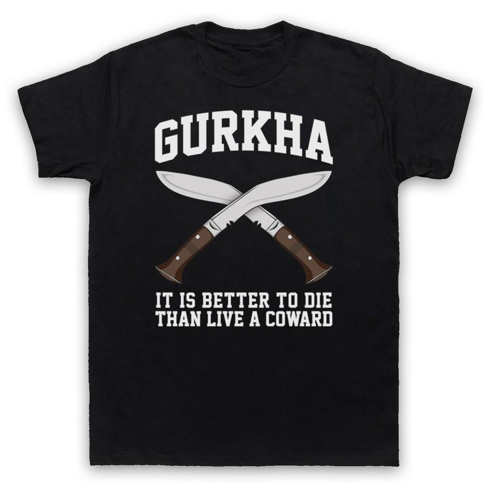 Gurkha Motto It Is Better To Die Than Live A Coward Mens And Womens T-Shirt M