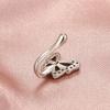 Zircon Butterfly Nose Ring for Women Men U Shaped Fack Piercing Nose Nail No Hole Nose Clip Punk Jewelry Personality Accessories