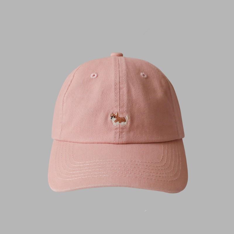 

Кепка з цуценям коргі з мультфільмом для дівчаток Проста універсальна м’яка капелюх від сонця Корейська версія Симпатична бейсболка для хлопчиків average size (55-61cm) adjustable рожевий