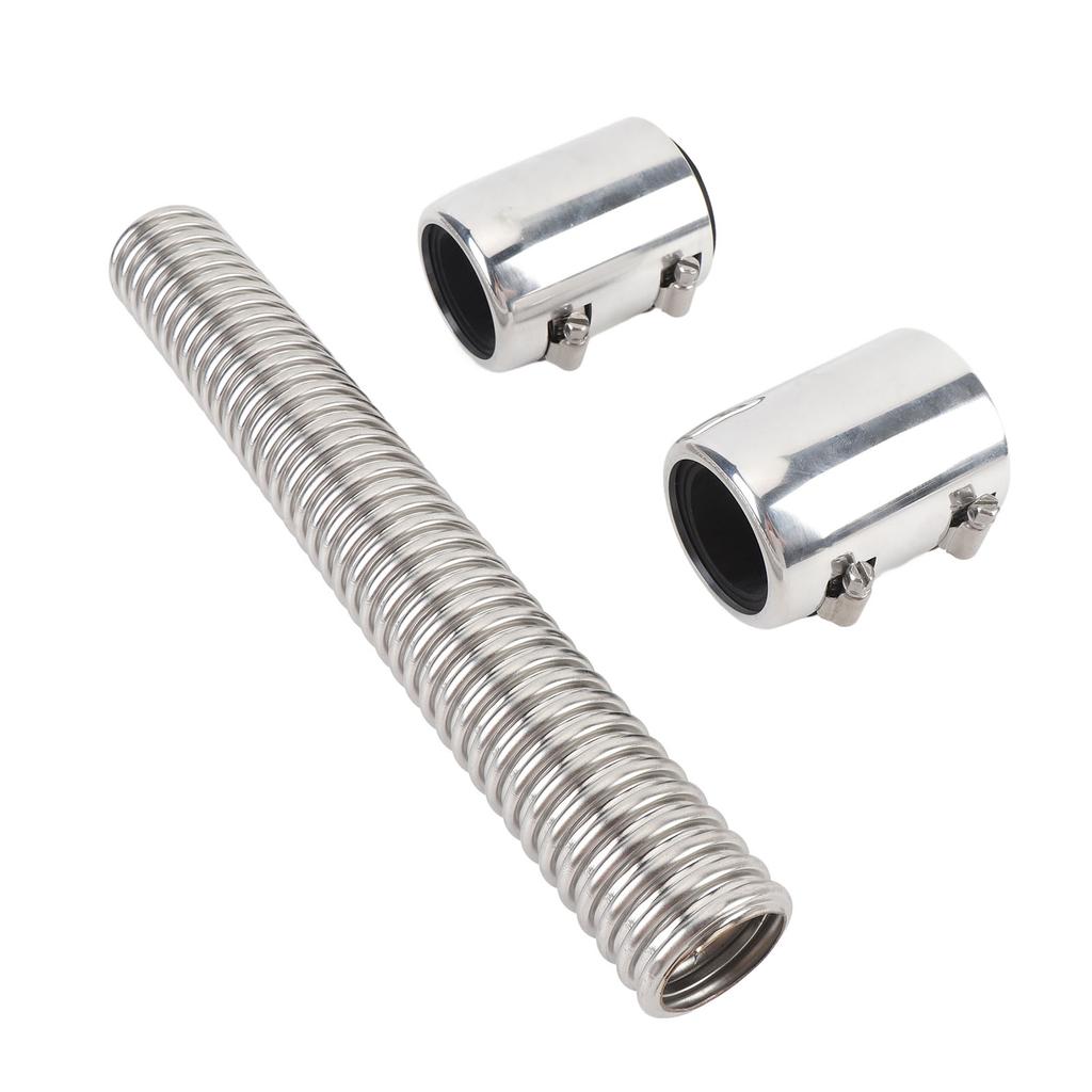 12in Coolant Radiator Hose Kit with Cap Stainless Steel Flexible Efficient Cooling Coolant Hose Kit