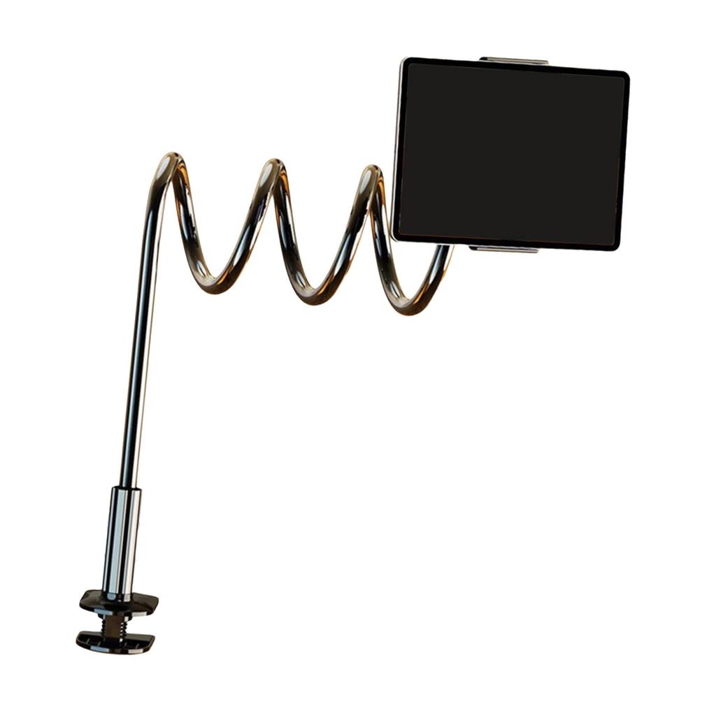 Gooseneck Tablet Mount Holder for Bed Flexible Tablet Arm Clamp for Bed Flexible Tablet Stand Lazy Arm Holder Clamp
