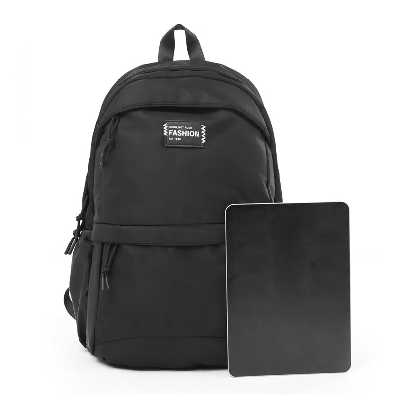 College-Stil Farbblock Rucksack Schülerrucksack Unisex Computertasche Leichter Reise-Rucksack mit großem Fassungsvermögen