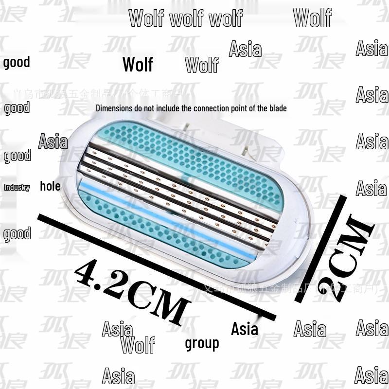 Women's Multi-layer Stainless Steel Razor for Face & Underarm Hair Removal