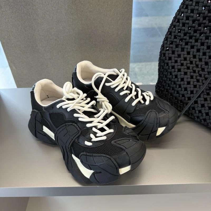 

Trendy~ European octopus dad shoes for women 2025 autumn new versatile foreign style niche thick sole 6cm casual shoes trendy shoes 40