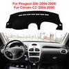 Tapis de Protection de Tableau de Bord pour Peugeot 206 2004-2008 Pare-Soleil Protecteur Anti-UV Tapis de Tableau de Bord Antidérapant Accessoire Intérieur