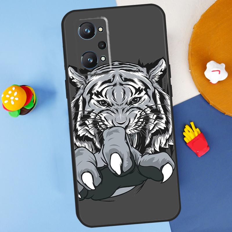Lion Tiger Face For Realme C55 C67 C61 C75 C53 C51 C21Y C25S GT 6 6T 5 GT7 Pro 10 11 12 13 14 Pro Plus Case