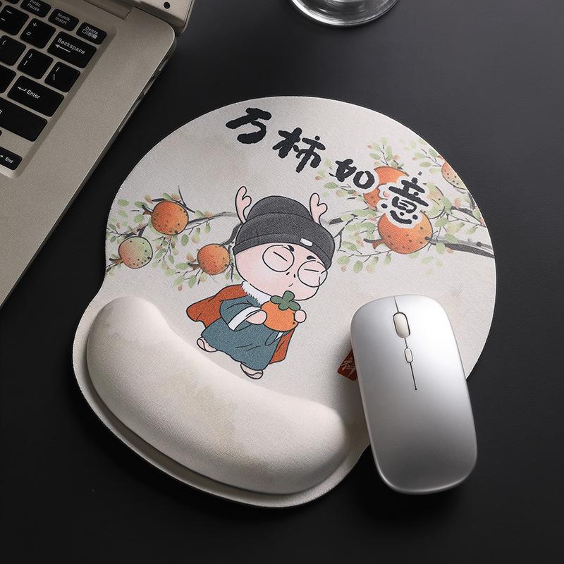 Pacha Dog Rubber Wrist Support Mouse Pad & Cute Keyboard Hand Rest Desk Pad - Ins Style