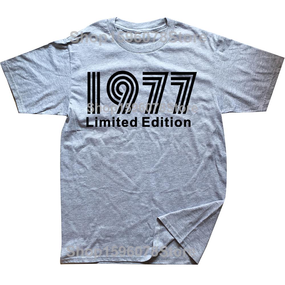 Birthday Vintage Legends Limited Edition 1977 48 Years Old TShirt Cotton T Shirts Men Women Unisex TShirt Tops Tees