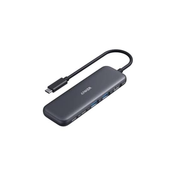 Концентратор USB-C Anker 332 (5-в-1) 100 Вт Совместимость с USB PD 4K HDMI Порт 5 Гбит/с Высокоскоростная передача данных Оснащен портами USB-C/USB-A