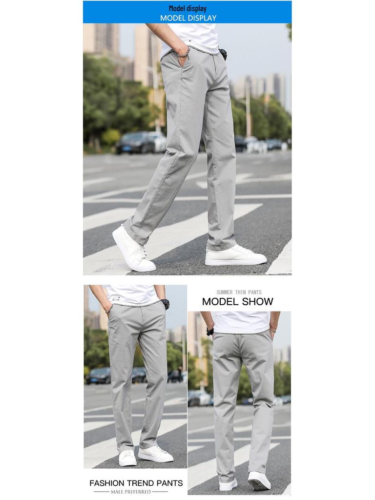 Herren Stretch Slim Fit Straight Leg Hose - Modische, vielseitige Freizeitbekleidung