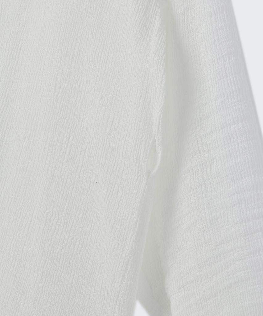 MUSINSA STANDARD WOMAN Women'S Oversized Sheer Crinkle Shirt [Ivory]