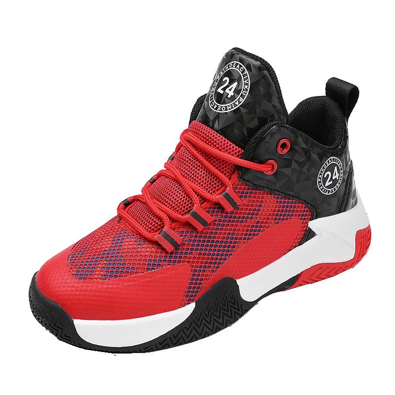 High-Top Men's Basketball Sneakers 2025: New Youth Style, Thick-Soled, Non-Slip, Shock-Absorbing.