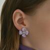 Pansy Flower Colorful Stud Earrings