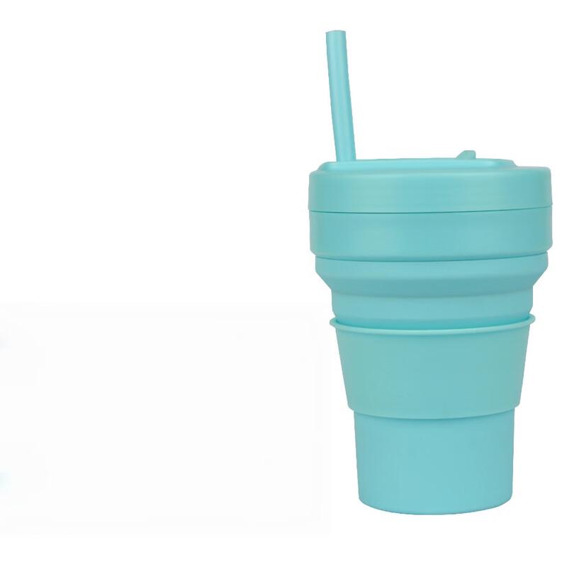 Portable Foldable Silicone Straw Cup