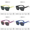 Óculos de Sol Quadrados para Crianças Com Lentes Polarizadas Tac Para Esportes ao Ar Livre e Moda