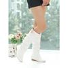 Women's Boots Knee High Bohemian Sexy Knight Boots 3CM Square Heel Metal Decoration New High Boots for Party Club Women Shoe