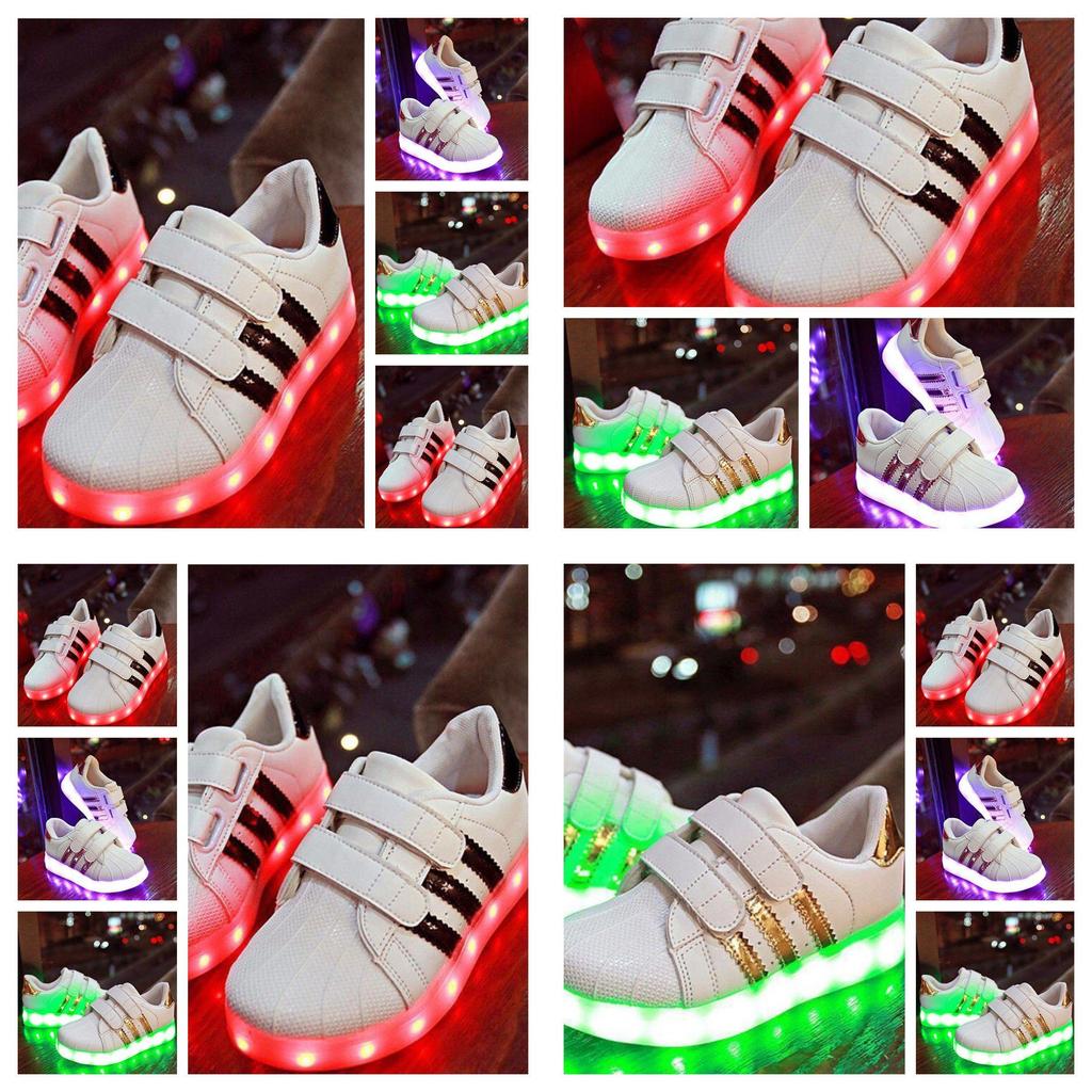 Stylish Unisex-child's Kids Led Sneakers Durable Non-slip Lightweight
