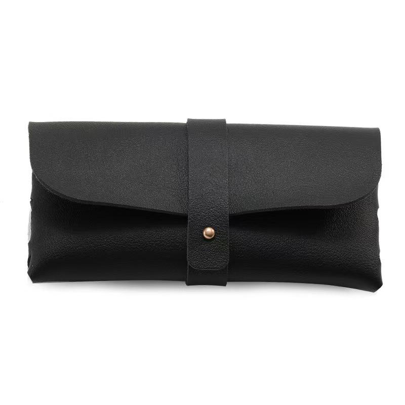 Portable Leather Sunglasses Case - Trendy Soft Eyewear Packaging Box In Stock