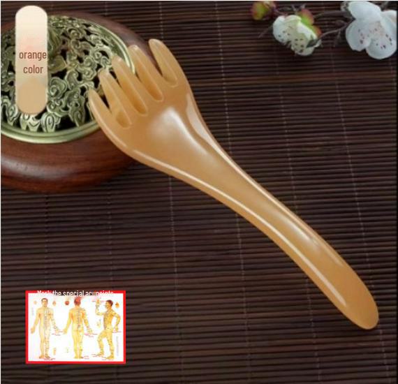 Kopfhautmassagegerät mit fünf Krallen: Akupressur-Kamm zur Entspannung und Dekompression