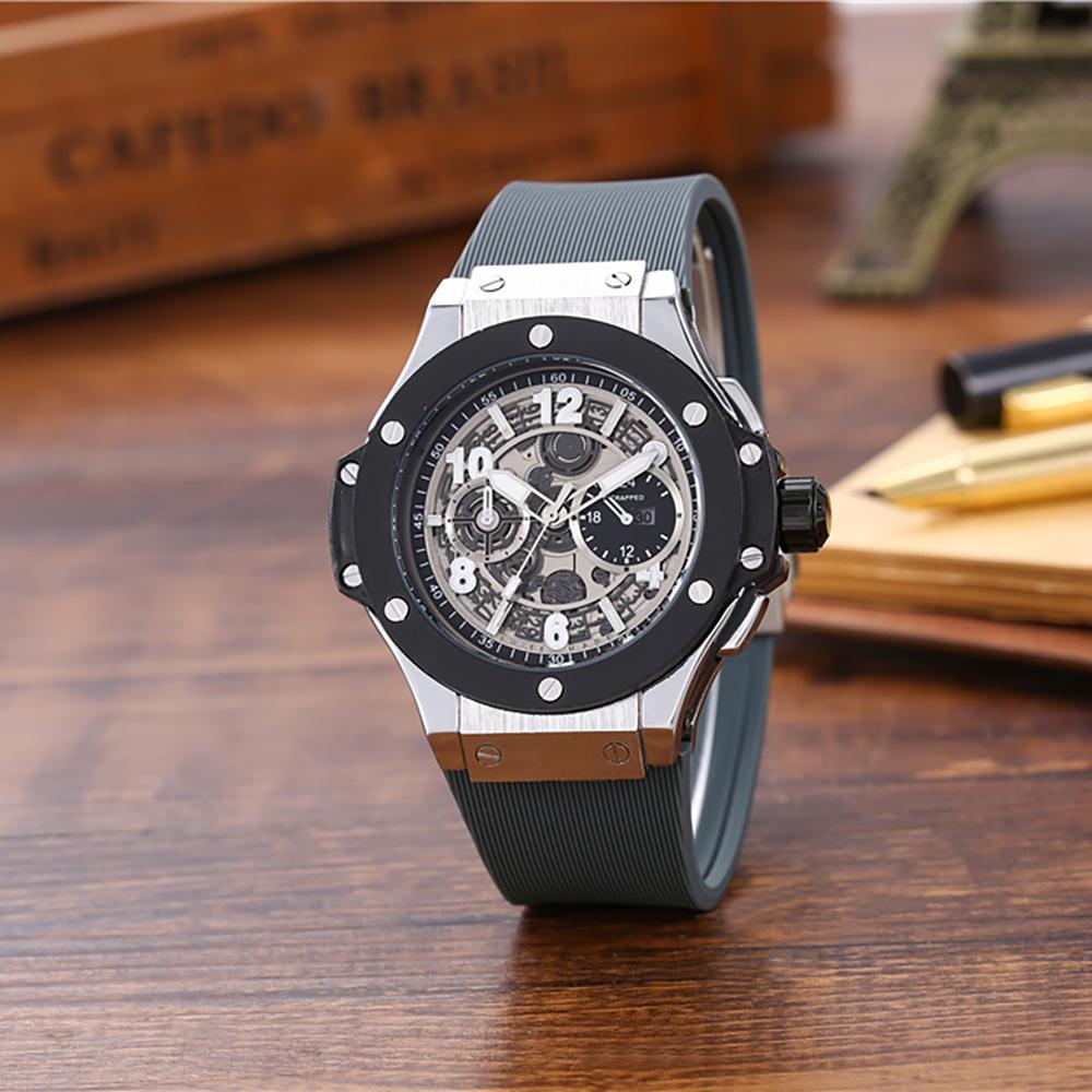 Richard Royal Oak Men's Quartz Watch with Silicone Strap - Casual Fashion