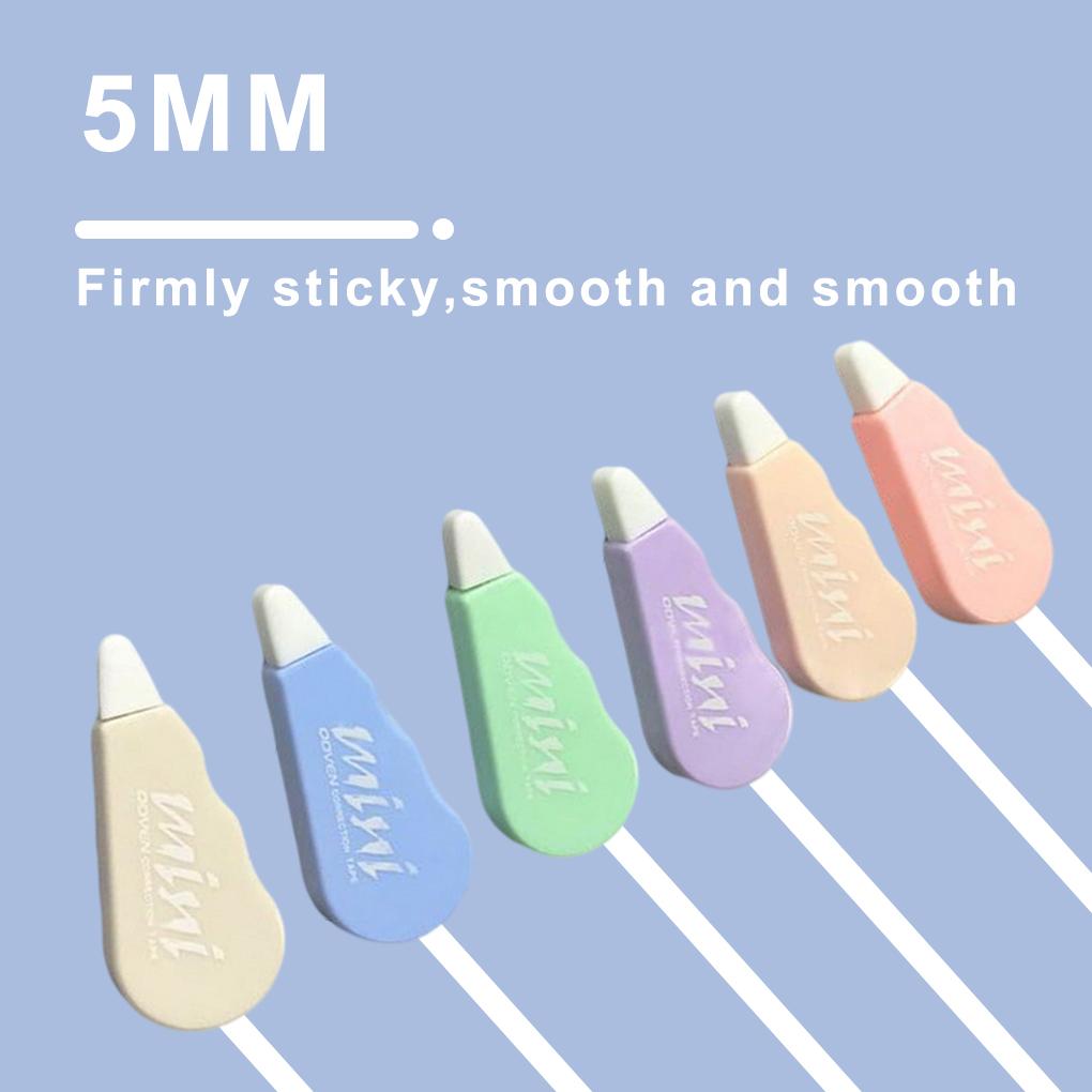6pcs Correction Tapes School Students Correction Tapes Portable Study Stati
