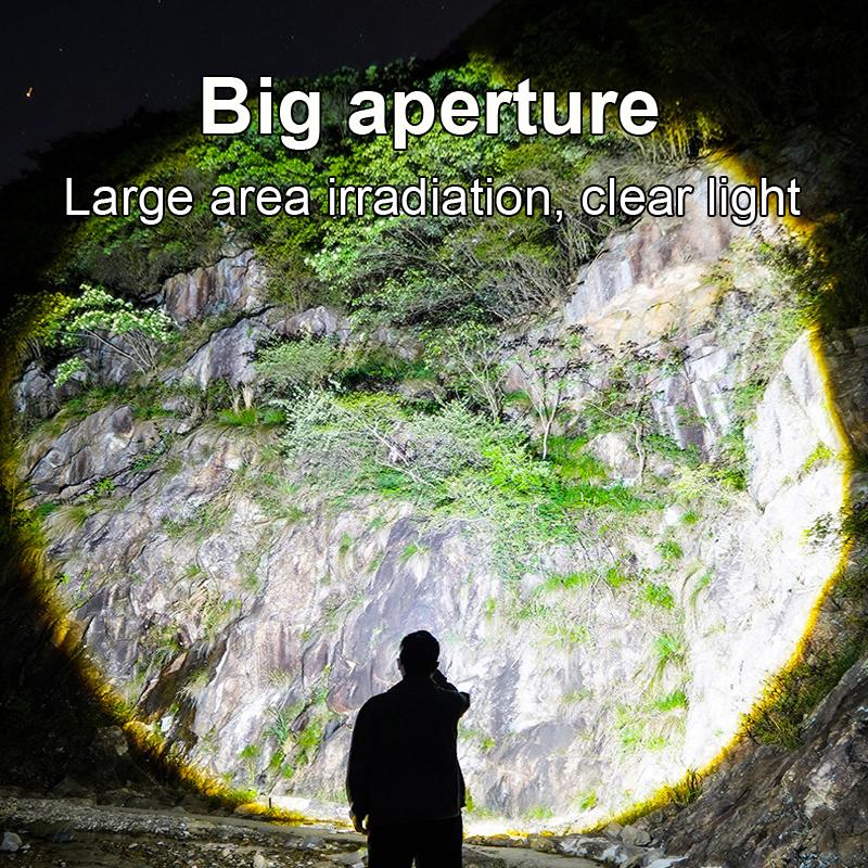 10000LM High Power LED Flashlights Rechargeable Ultra Powerful Flashlight Torch 3 Modes Professional Outdoor Camping Hand Lamp