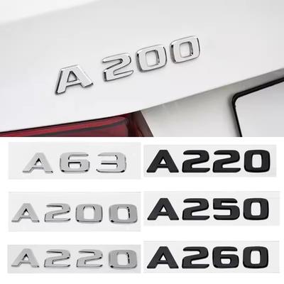 3D ABS A35 A45 A63 A160 A180 A200 A220 A250 A260 A280 Samochodowe Litery Emblemat Odznaka Naklejka na Tylną Klapę Bagażnika dla Serii A