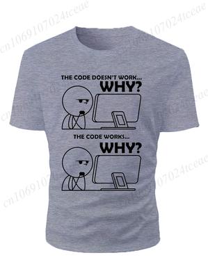 Unisex TShirts High Quality Funny Programmer Design Summer Oneck Unisex Tshirt Short Sleeve Tshirt Programming Code Unisex Tees Tops