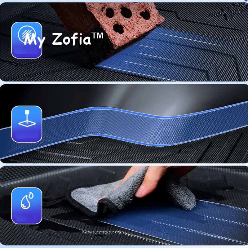 For Haval H9 MKII  2024 2025 2026 Car Five Seven Seats Rear Seat Backrest Protective Pad Trunk Mat Anti-Kick Pad Car Accessories