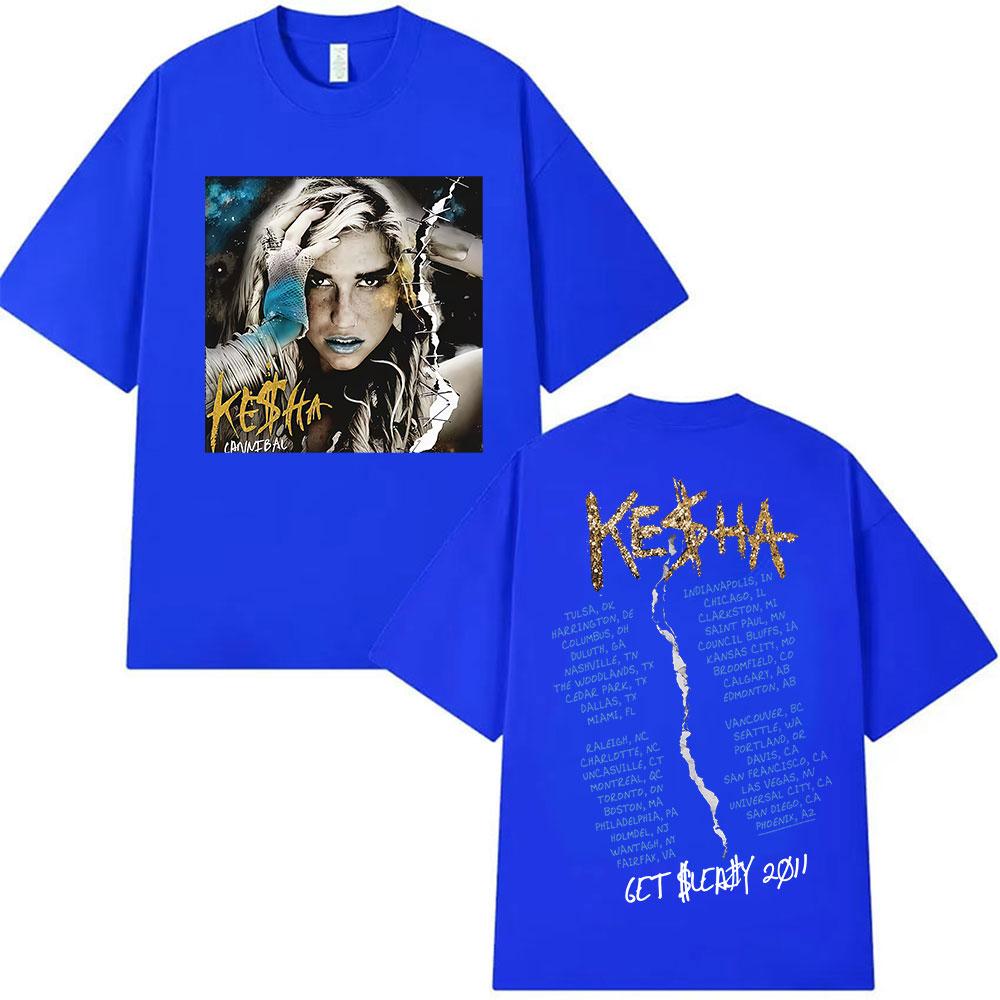 Singer Kesha Album 2025 Graphic T Shirt Unisex Women Hip Hop Vintage Short Sleeve Tshirts Summer Harajuku Oversized Cotton Tshirt