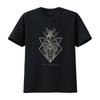 In Flames Schädel Dreiecke T-Shirt Metal Musik mit Einzigartigem Design Perfekt für Fans der Band