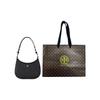 Tory Burch Emerson Minimalist Fashion Zipper Open Texture Underarm Bag Women Handbag Black 150258-001