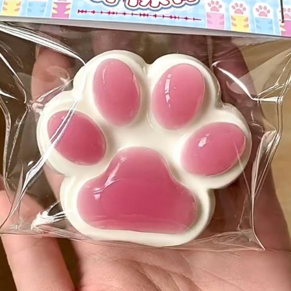 Soft Green Grape Cat Paws Toys Kneading Cat Paw Pinch Toy Cute Cartoon Fidget Toy  Kids Tricky Doll