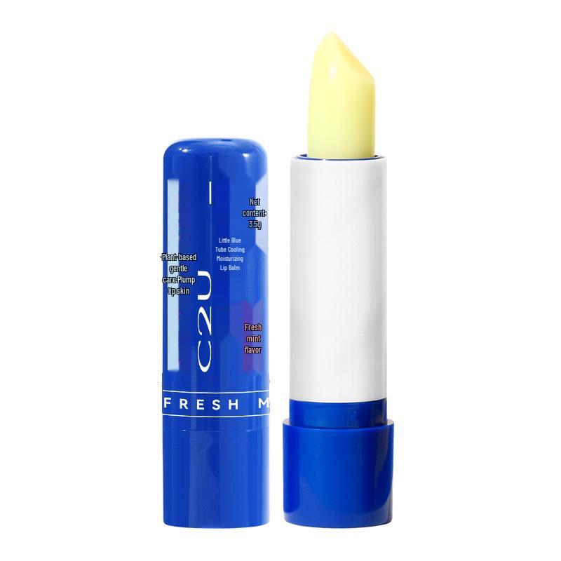 C2U Cooling Mint Lip Balm & Oil: Anti-Chapping Primer, Lip Mask for Fading Lines