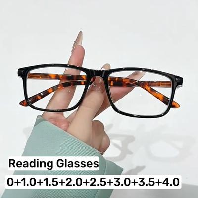 Retro-Lesebrille mit quadratischem Rahmen für Damen und Herren Neue Blaulichtblockierende Brille Ultraleichte HD-Alterssichtbrille