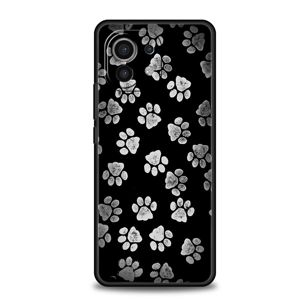 Cute Cat Dog Paw Love Phone Case For Xiaomi 14 13T 12T Pro 12 13 11 Ultra Mi Note 10 Lite 10T 5G 11X Pro 11T 11i 9T Soft Cover