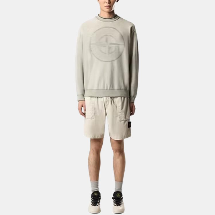 STONE ISLAND Mikina pánská khaki K1S155100014S00A7-V0059