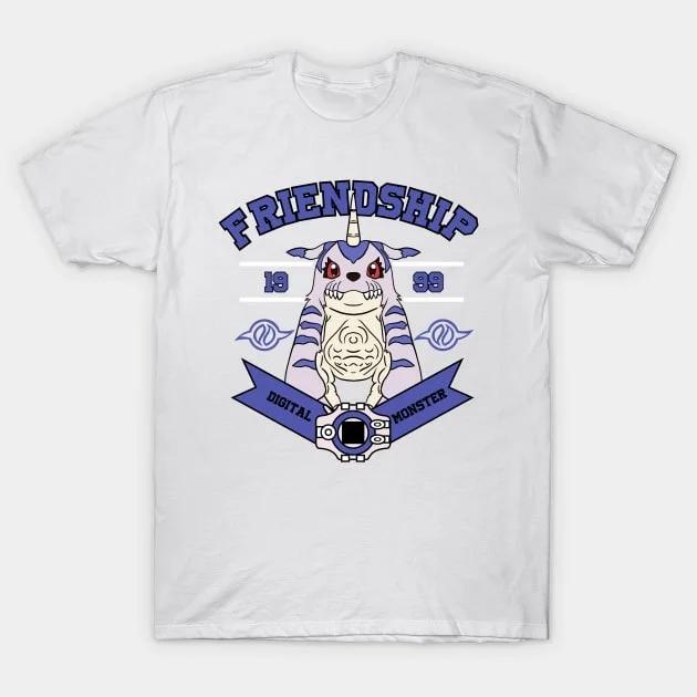 

2026 New Fashion Digimon Gabumon Evolution Pure Cotton Streetwear Short Sleeved Parent-child T-shirt Men and Women s T-shirt... 5XL різнокольоровий