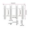 4 Slot Fishing Rod Mounting Brackets Adjustable Fishing Poles Rack With Storage Space For Truck Canoes Dock Or Pontoons